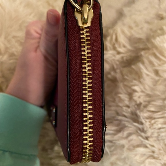 EUC! Kate Spade Deep Cranberry Red Wallet - Picture 7 of 13